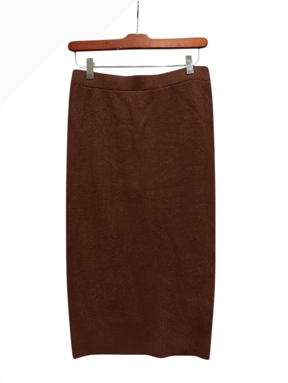 House of Harlow 1960 Brown Ribbed Knit Pencil Skirt Size M